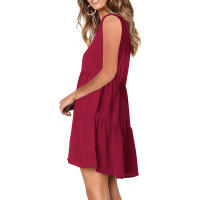 Vestido De Verano Para Mujer Estilo Casual Color Sólido Vestido Sin Mangas Cuello En V A-Line Largo Mini Polyester - details 29
