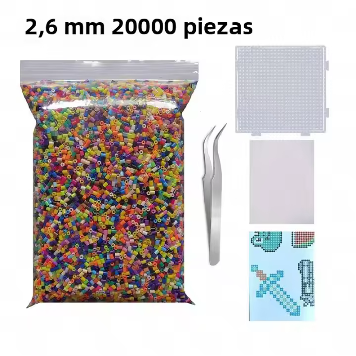 Kit De Cuentas De Fusión 3D Para Niños Juguetes Educativos DIY De Cuentas De Hierro Y Cuentas Fundidas Juguete Creativo Para Manualidades - 1
