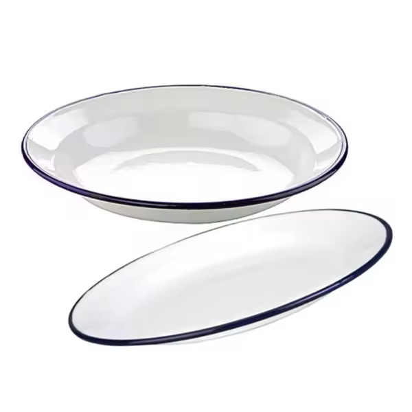 BANDEJA OVALADA BLANCA 40x27 CMS - 1