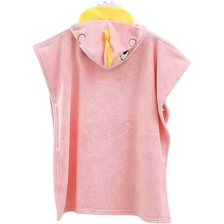 Toallas de baño con capucha para niños toallas de baño dibujos animados piscina de playa toallas de baño capa de lana bata de baño de ducha de secado rápido toallas de ducha adecuadas para 0 - 5 años - 1