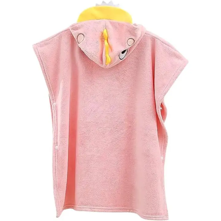 Toallas de baño con capucha para niños toallas de baño dibujos animados piscina de playa toallas de baño capa de lana bata de baño de ducha de secado rápido toallas de ducha adecuadas para 0 - 5 años - 1