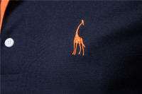 Camisa Polo De Hombre AIOPESON Con Bordado Algodón 35% Estilo Casual Slim Fit Color Sólido Moda Verano Transpirable Con Botones - details 9