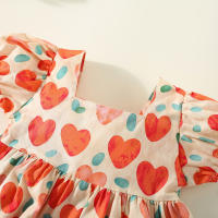 Vestido De Algodón Para Niñas Con Cuello Redondo Y Bow En La Espalda Estilo Coreano Para Bebés De 0 a 3 Años Vestido De Verano Cute - details 8