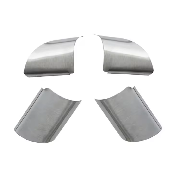 4Pcs Pegatinas De Acero Inoxidable Para Cubrir Panel De Volante De Coche Accesorios Para Ford Focus 2 Mk2 2005-2012 - 1