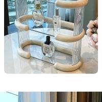 Estante De 3 Niveles De Acrílico Organizador De Maquillaje Para Baño Y Cocina Estuche De Almacenamiento Transparente Para Display De Muñecas - details 12