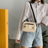 Bolso De Hombro Para Mujer Mini Estudiante Sencillo Pequeño Cruzado Casual Con Cierre De Cremallera Bolso De Mano De Lona - details 10