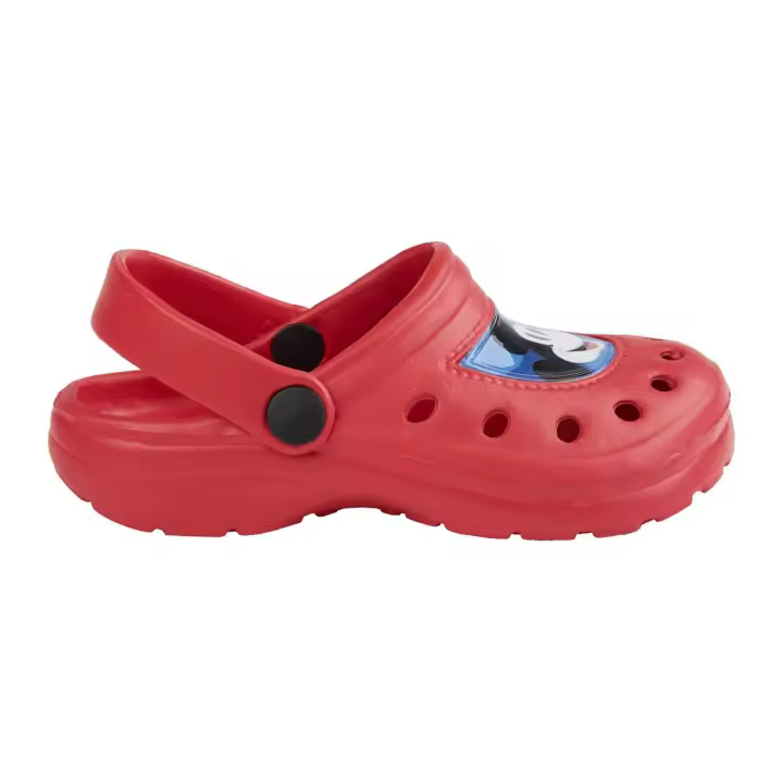 Zuecos Clogs Mickey Mouse Happy Rojo Niño - 1