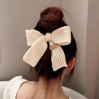 Cinta De Pelo Suave De Lana Para Niñas En Otoño E Invierno Accesorio Versátil Y Dulce Para Mujeres Cinta Elástica Para Cabello - details 3