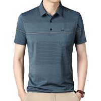 Camiseta Polo Para Hombre Con Estampado De Punto Nuevo Casual Manga Corta Ligera Transpirable Estilo Coreano Top Para Verano - details 13