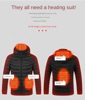Abrigos de algodón con calefacción inteligente para hombres y mujeres, abrigos de algodón con calefacción a temperatura constante, chaquetas aislantes con calefacción para hombres y mujeres - details 0