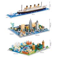 Mini Bloques De Construcción De Bricolaje RMS Titanic Nueva York Londres Modelos Arquitectónicos Para Educar Juguete Para Niños - details 0