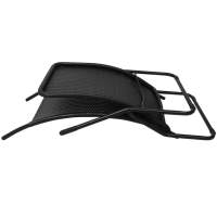 vidaXL Tumbona plegable de ratán sintético negra - details 3