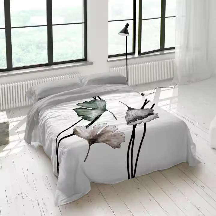 NATURALS - Juego de Sabanas Estampado - 100% Algodón Extra Suave - Incluye  Sábana Encimera + Funda/s de Almohada + Sabana Bajera - Fabricado en España - Modelos Florales - Cama 90/135/150/180 - 1