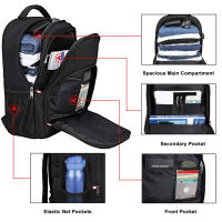 Mochila para computadora portátil de 17,3 pulgadas, mochila para computadora portátil antirrobo para viajes de negocios, ultrafina y duradera con puerto de carga USB, bolsa para computadora impermeable, adecuada tanto para hombres como para mujeres, - details 1