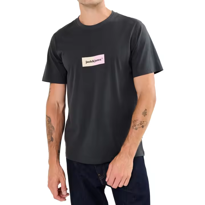 JACK&JONES 12267859 JORBRONX RECTANGLE TEE SS CREW NEC PLS Hombre Camiseta Top Polo TS 29250 - 1