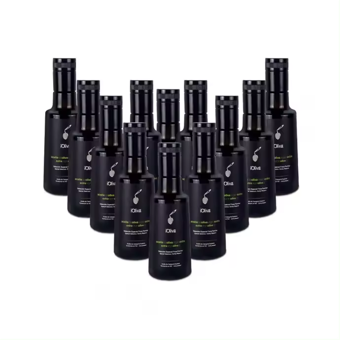 Aceite de Oliva Virgen Extra Premium, iOliva, Variedad Hojiblanca, Caja 12 Unidades 250 mL. - 1
