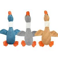 Juguete De Peluche De Perro Lindo Juguetes Para Morder Para Pequeños Medianos Y Grandes Perros Juguete De Ganso Silvestre Con Sonido Para Chupar Y Limpiar Los Dientes - details 7