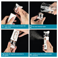 Nano Spray Facial Steamer Portátil Mini Mist Sprayer Hidratante Humidificador Para Cuidado De La Piel Con Carga USB - details 5