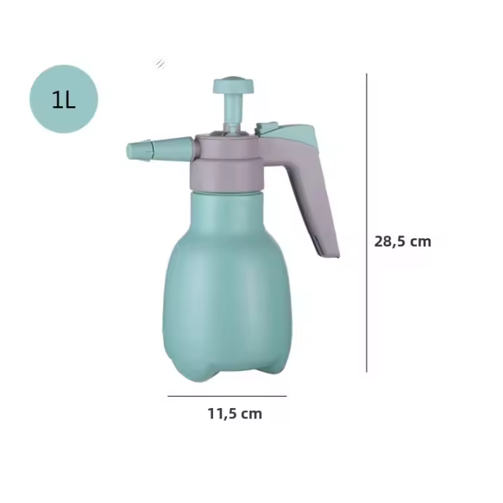 Botella De Rociador De Agua Con Presión Manual 2L Para Jardín Y Agricultura Compresor De Aire Rojo Y Blanco Herramienta De Riego - 1