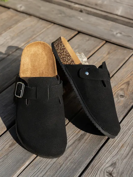 Zapatillas Casuales Para Mujer 2025 Nueva Modelo Temporada Completa Antideslizantes Moda Media Punta Sin Cierre Con Hebilla Adecuadas Para Interior Exterior Actividades Al Aire Libre - 1