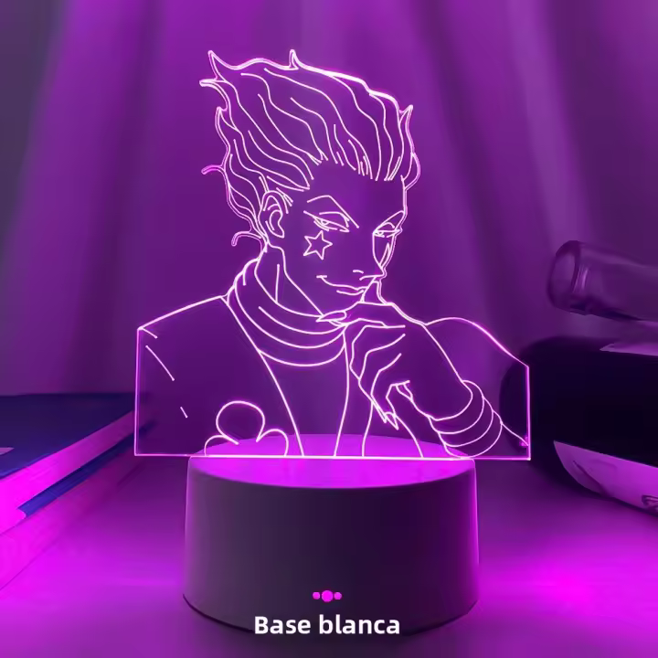 Lámpara De Noche LED USB Anime Hunter X Hunter Luz Táctil Para Niños Decoración 3D Lámpara Hisoka Iluminación Para El Dormitorio - 1