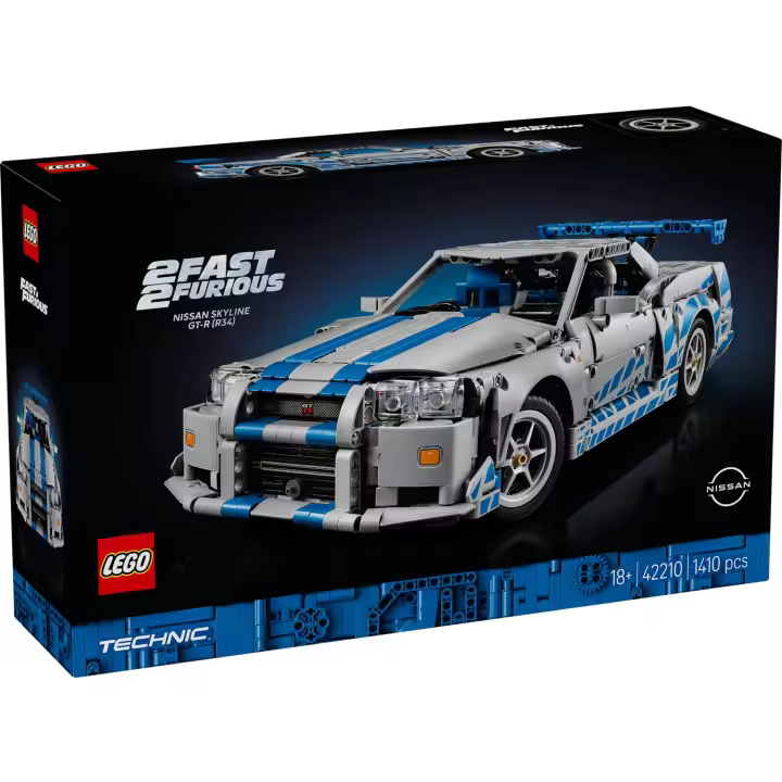 LEGO TECHNIC: 2FAST 2FURIOUS - COCHE NISSAN SKYLINE GT-R (R34), 42210, TIENDA CON LICENCIA OFICIAL - 1