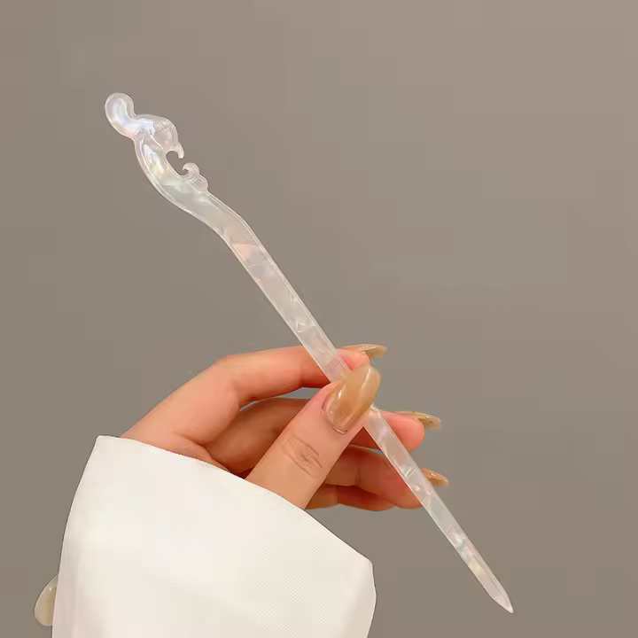 Peinadores De Cabello De Acrílico Para Mujeres Y Niñas Pinzas Para Cabello Estilo Vintage Chino Accesorio De Boda - 1