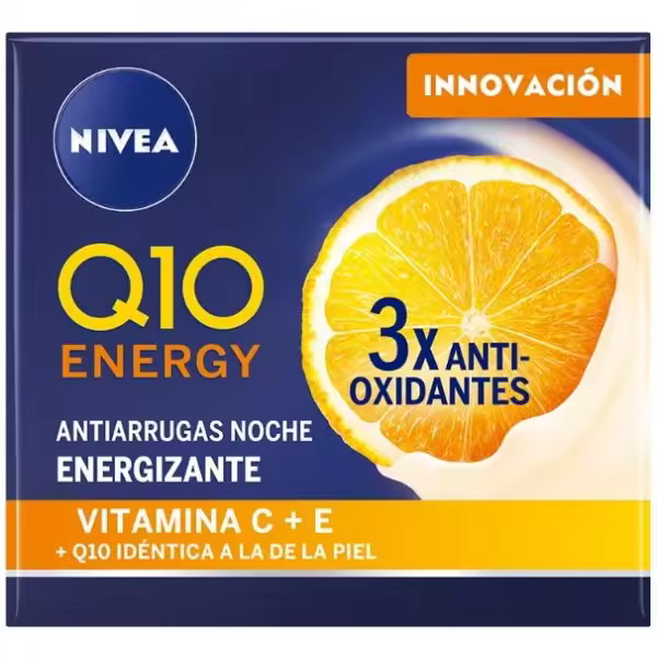 NIVEA Q10 Energy Crema Noche Vitamina C   50 ml Crema de Noche Antiarrugas - 1
