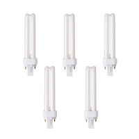 5 uds bombilla PLC bajo consumo 2 tubos, bombilla fluorescente 2U luz fria/blanca 6400K, 26W, 1560lm, 220V a 240V, Don Feliz - details 2
