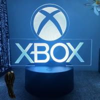 Lámpara De Noche 3D LED Para Habitación De Juegos XBOX Iluminación De Escritorio Decoración Para Gamers Regalos Para Niños Forma De Logo De Mesa - details 13