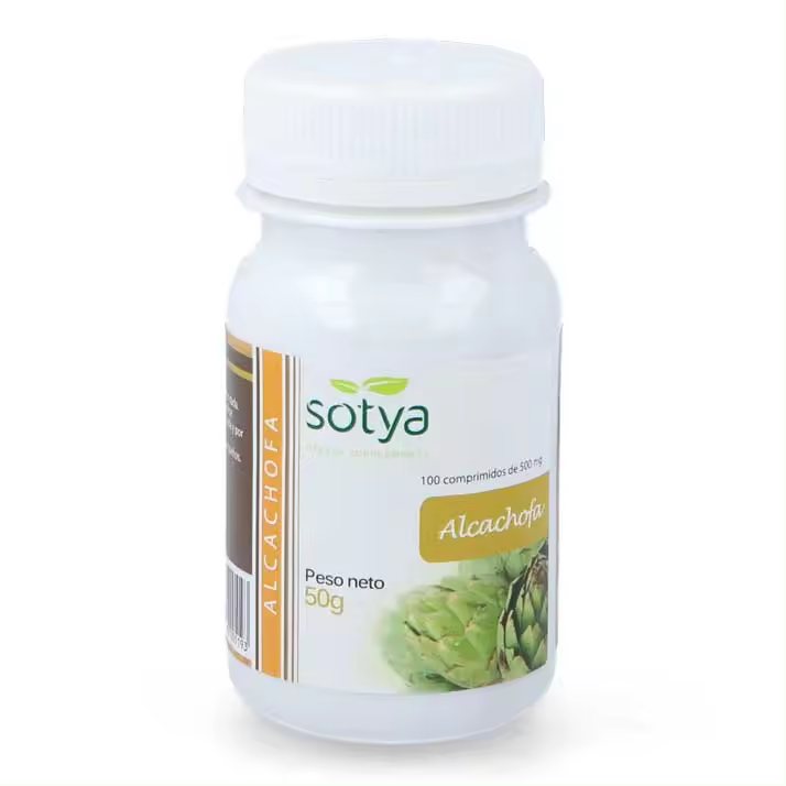 Sotya Alcachofa 100 Comprimidos - Beneficioso para Diabéticos - Reduce Urea en Sangre - 1