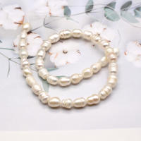 Perlas De Agua Dulce Naturales Blancas En Forma De Arroz Para Joyería DIY Collar Y Pulsera Para Mujeres Beads De Nivel a - details 0