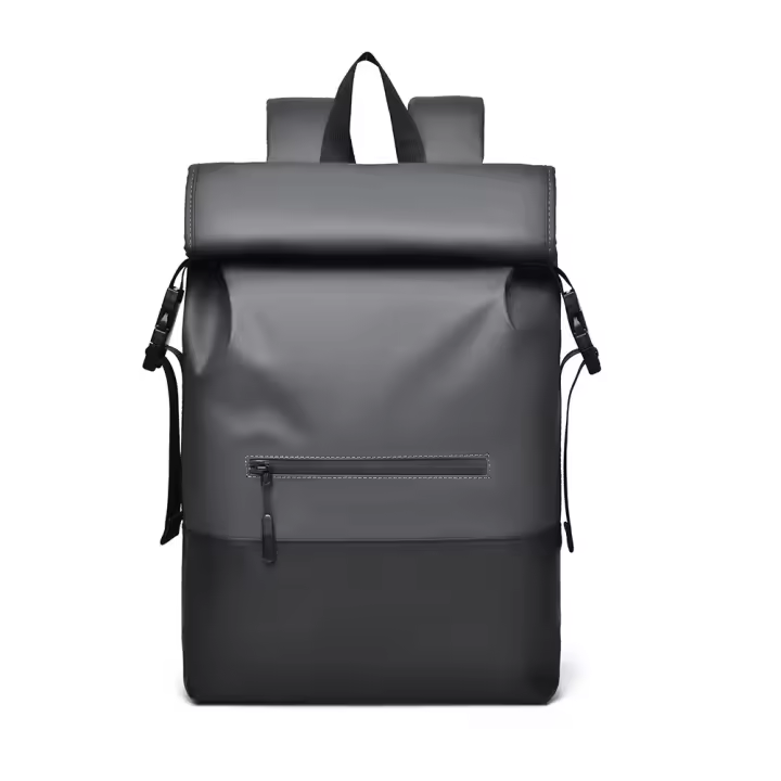 Mochila moderna para hombre, bolso de viaje informal de alta gama, mochila enrollable plegable, bolso de ocio al aire libre - 1
