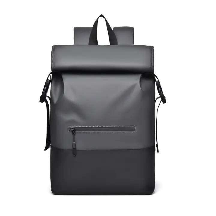 Mochila moderna para hombre, bolso de viaje informal de alta gama, mochila enrollable plegable, bolso de ocio al aire libre - 1