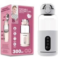 Calentador De Botella Portátil Para Leche De Bebé Con Carga USB Ajustable Y Display Frecuencia De Uso Diario Material Vidrio Recargable USB - details 0