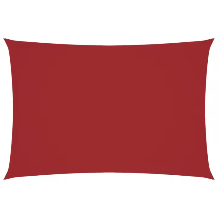 Toldo de Vela lienzo rectangular Oxford Rojo 3x5m - 1
