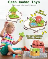 Juego De Bloques Magnéticos 100PCS Para Niños Y Niñas Set De Mina Del Mundo Magnético Para Desarrollo Científico Tecnológico Montessori Sensory Cubes Regalo Ideal Para Niños Y Niñas - details 2
