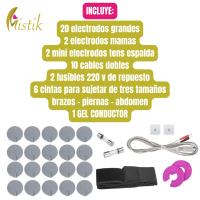 MISTIK  Maquina Electroestimulador EMS 10 Canales Profesional Estimulación Muscular Reafirmante Tonificación Corporal Abdominal Glúteos Brazos Piernas Terapia Física Reducción Grasa Anticelulitis Fortalecimiento Muscular Cuerpo Mistik Beauty Madrid - details 6