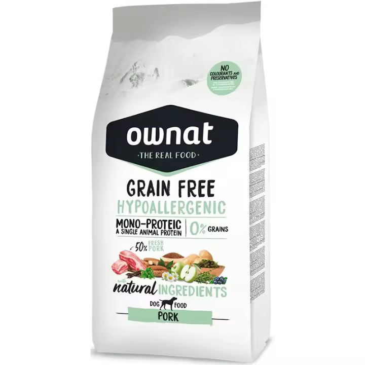 Ownat Prime Pienso Hypoallergenic de Cerdo para Perros 12 Kg - 1