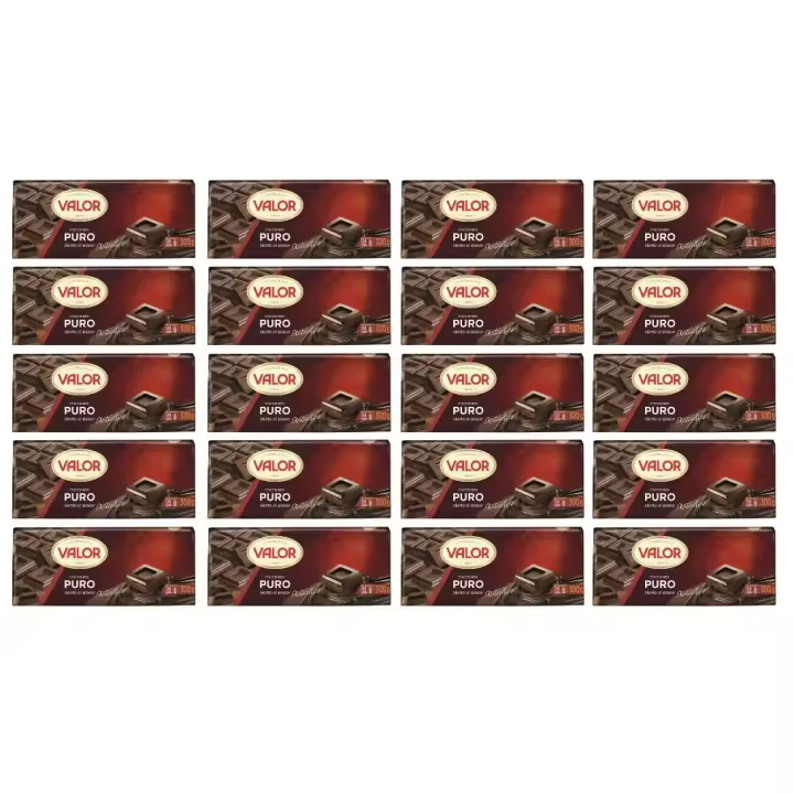 VALOR Chocolate Puro Tableta 300gr Caja 20 unidades - 1