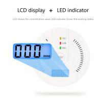 4pcs Alarma de CO con Batería y Lecturas en Tiempo Real - Fácil Operación para la Seguridad en Cocina y Almacén - details 6