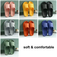 Pantuflas De Casa Suaves Para Parejas Verano Antideslizantes Para Baño Hombres Mujeres Sandalias Planas Color Sólido Hotel - details 2