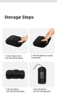 Cojín De Viaje Portátil Blackdog Outdoor Memoria De Algodón Cómodo Cuadrado Para Siesta En La Oficina Y Camping - details 13
