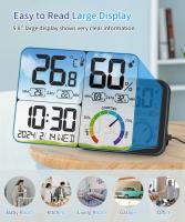 Medidor De Temperatura Y Humedad Digital LCD Estándar Y Colgante Para Interior Sensor De Humedad Estación Meteorológica Monitor De Clima - details 2