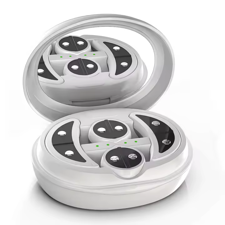 Masajeador De Ojos Con Corriente Micro-EMS Y Luz Roja LED Pulso 2 En 1 Belleza Facial Y Ocular Reducción De Ojeras Y Bolsas De Ojos Rejuvenecimiento Y Afirmación Del Piel - 1