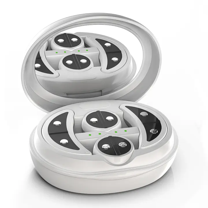 Masajeador De Ojos Con Corriente Micro-EMS Y Luz Roja LED Pulso 2 En 1 Belleza Facial Y Ocular Reducción De Ojeras Y Bolsas De Ojos Rejuvenecimiento Y Afirmación Del Piel - 1