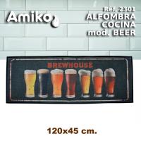 ALFOMBRA DE COCINA AMIKO MODELO BEER CON MEDIDA 120X45 CM. - details 0