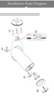 Spotlight LED Plegable Montado En Superficie GU10 Para Sala De Estar Y Cocina Lámpara De Techo De Aluminio Material Black - details 7