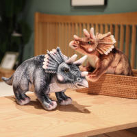 Nueva Llegada De Peluches Dinosauros Realistas Juguetes De Dinosaurios Simulación De Bosque Triceratops Muñeco Regalo Para Niños Y Niñas - details 23