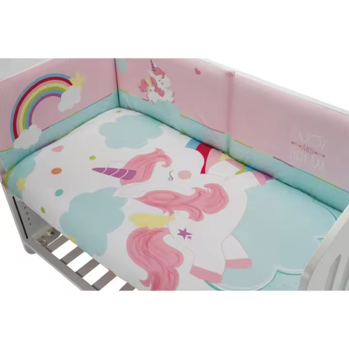 Edredón Cuna y Chichonera  Modelo  Unicornio Interbaby - 1
